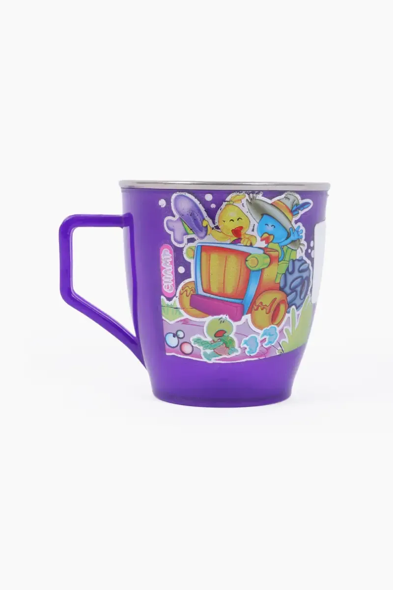 Plastic and Stainless Steel Coffee Mug - 100 ml 032150VIO1