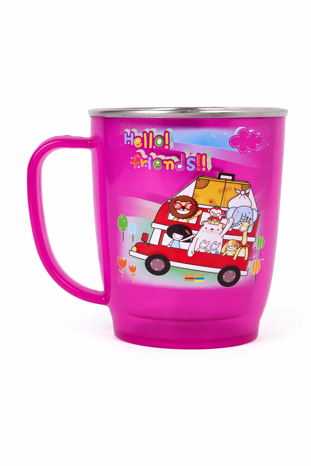 Plastic and Stainless Steel Coffee Mug - 250 ml