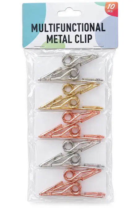 Metal Hanging Clips - 10 Pcs