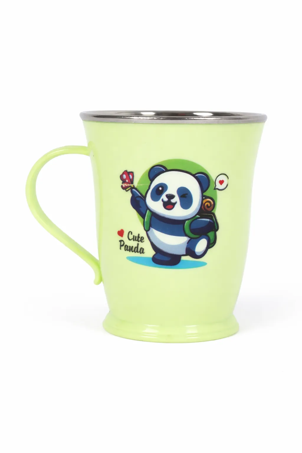 Plastic and Stainless Steel Coffee Mug - 160 ml