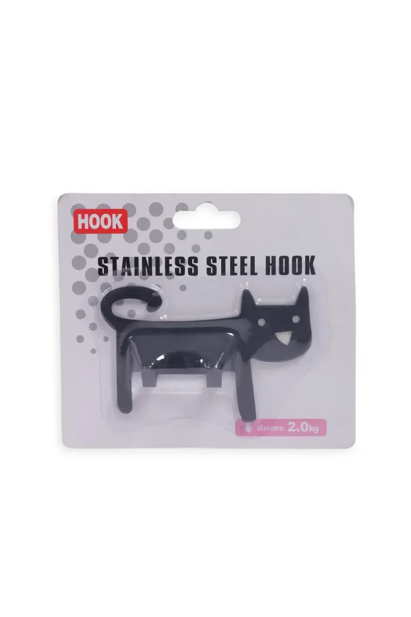 Stainless Steel Wall Stick Hooks - 1 Pc