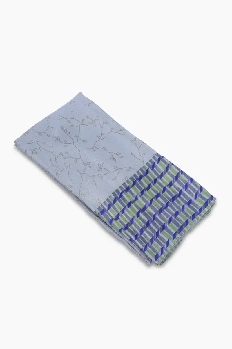 Synthetic Botanical Printed Saree for Women 032294GREFRESIZ