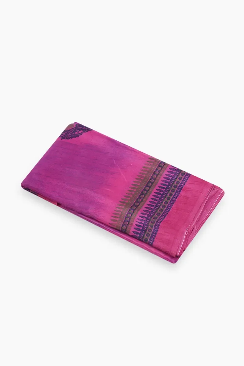 Synthetic Printed Saree for Women