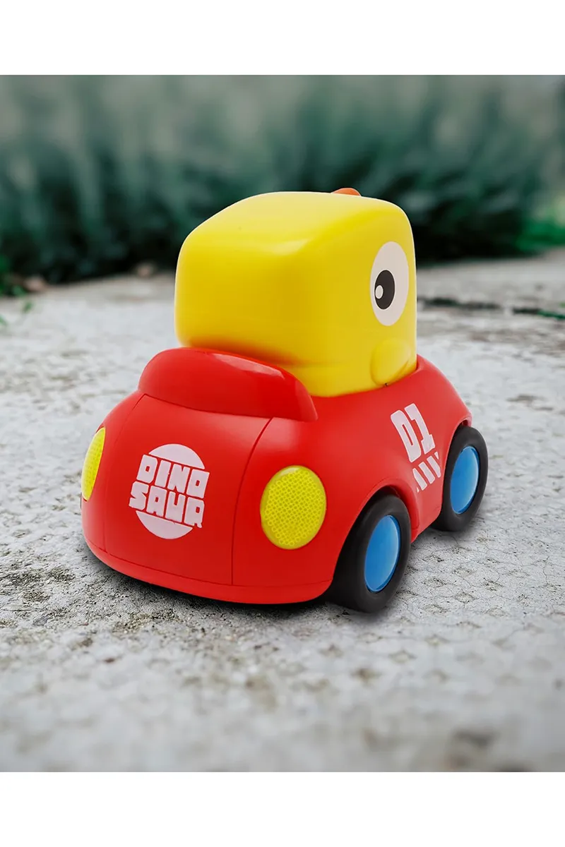 Musical Dinosaur Touch & Go Toy (Yellow - Red)