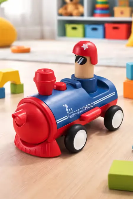 Train Toy for Kids Press & Go Toy (Blue) 032331BLUTRA2