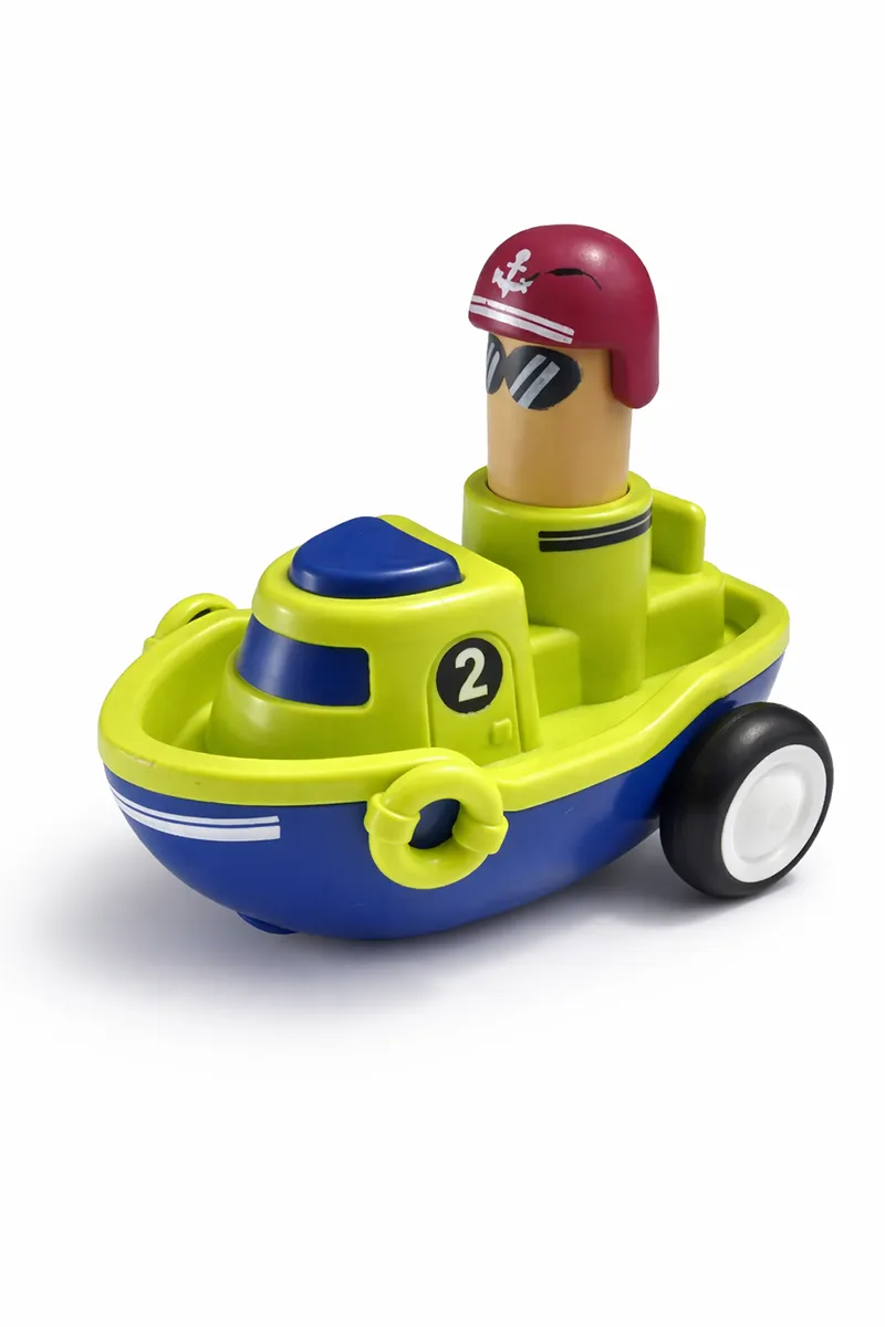 Boat Toy for Kids Press & Go Toy - (Green)