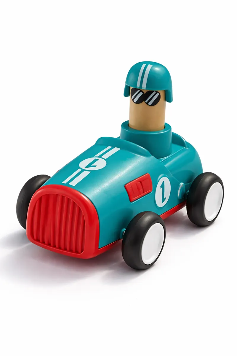 Racing Car Toy for Kids Press & Go Toy - (Teal) 