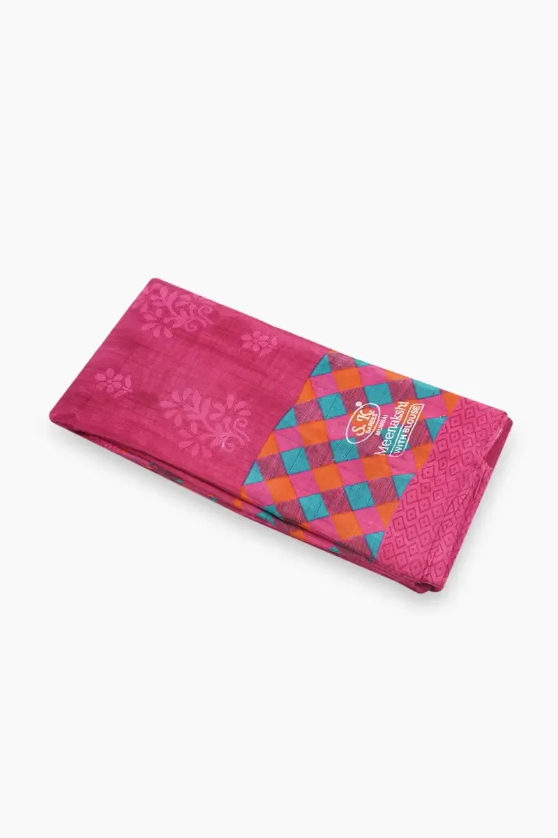 Synthetic Printed Saree for Women
