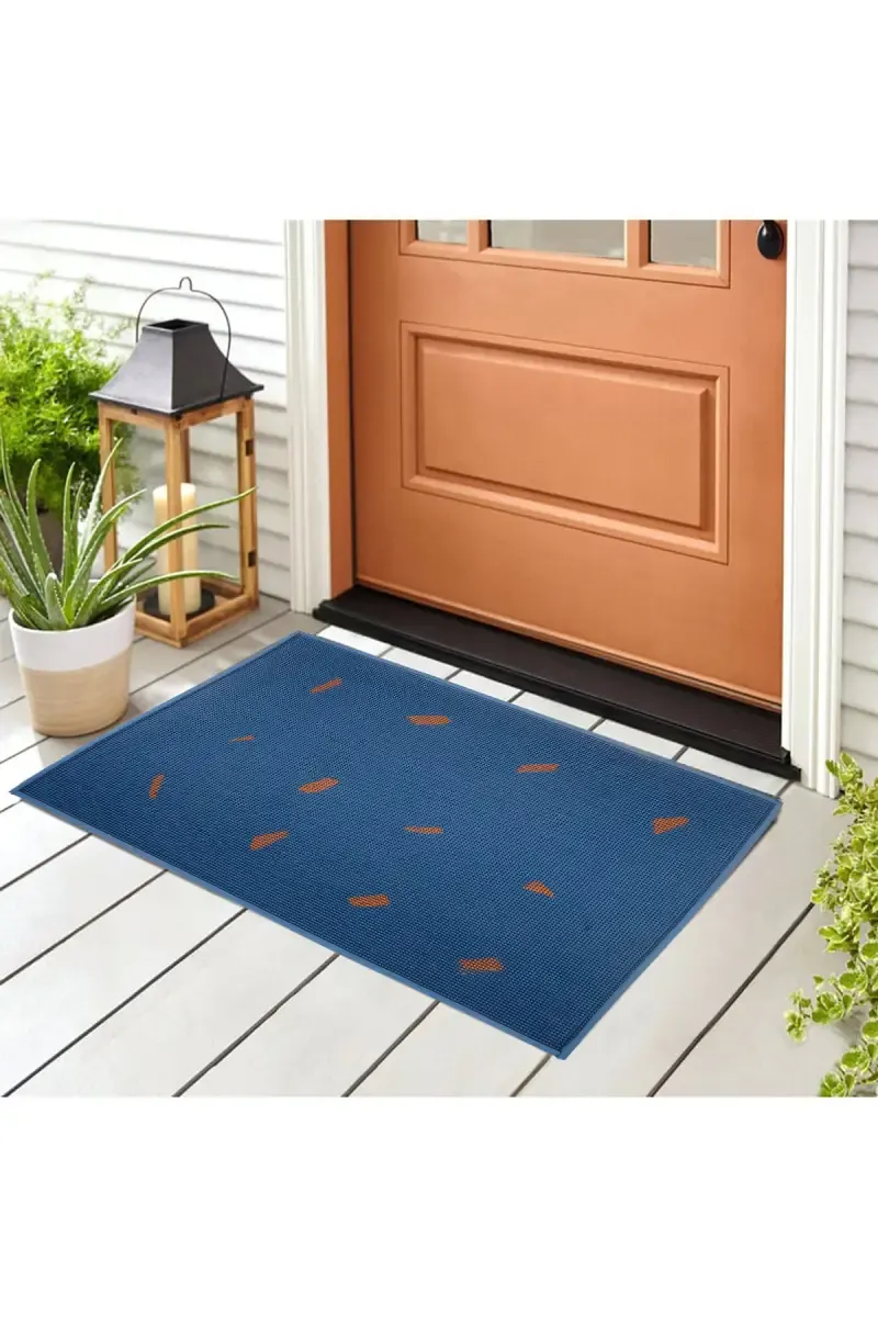 Rubber Door Mat - 60 x 40 CM 032398BLU12