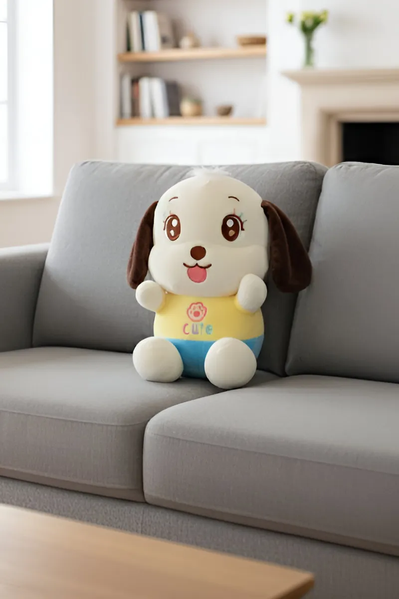Cute Puppy Soft Toy Embroidered Cute Plush for Kids