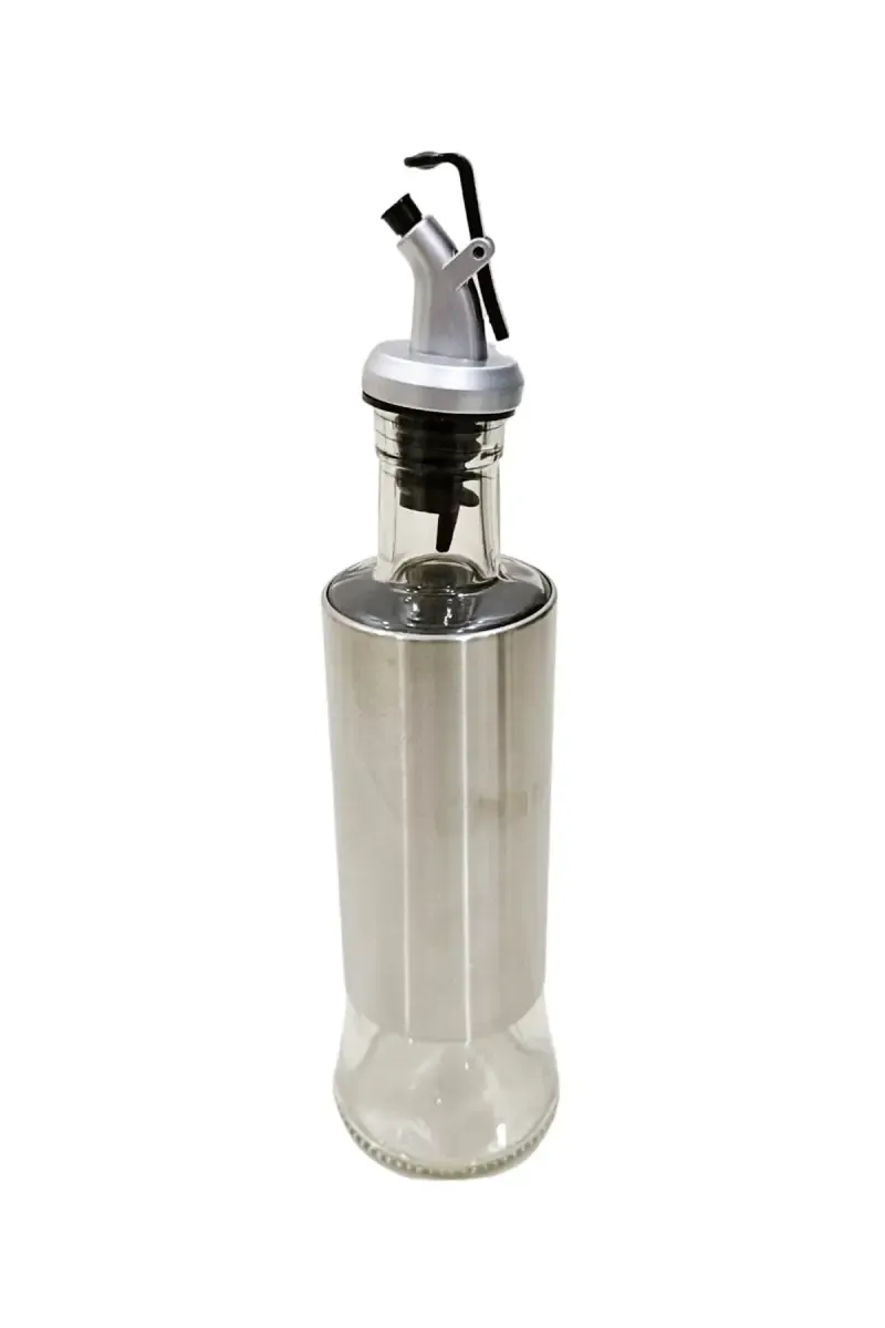 Glass & Stainless Steel Oil Dispenser - 300ml
