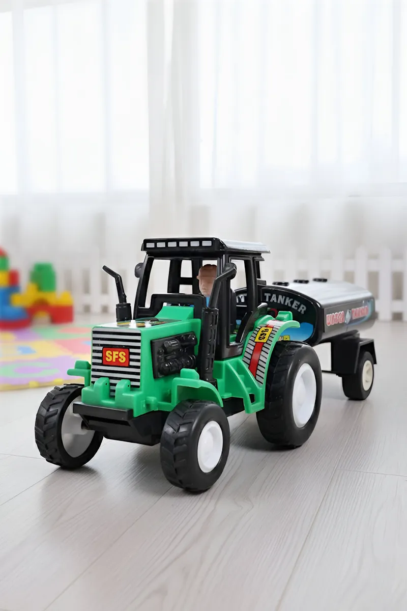 Kids Toy Tractor with Water Tanker - 032542GREWATTAN