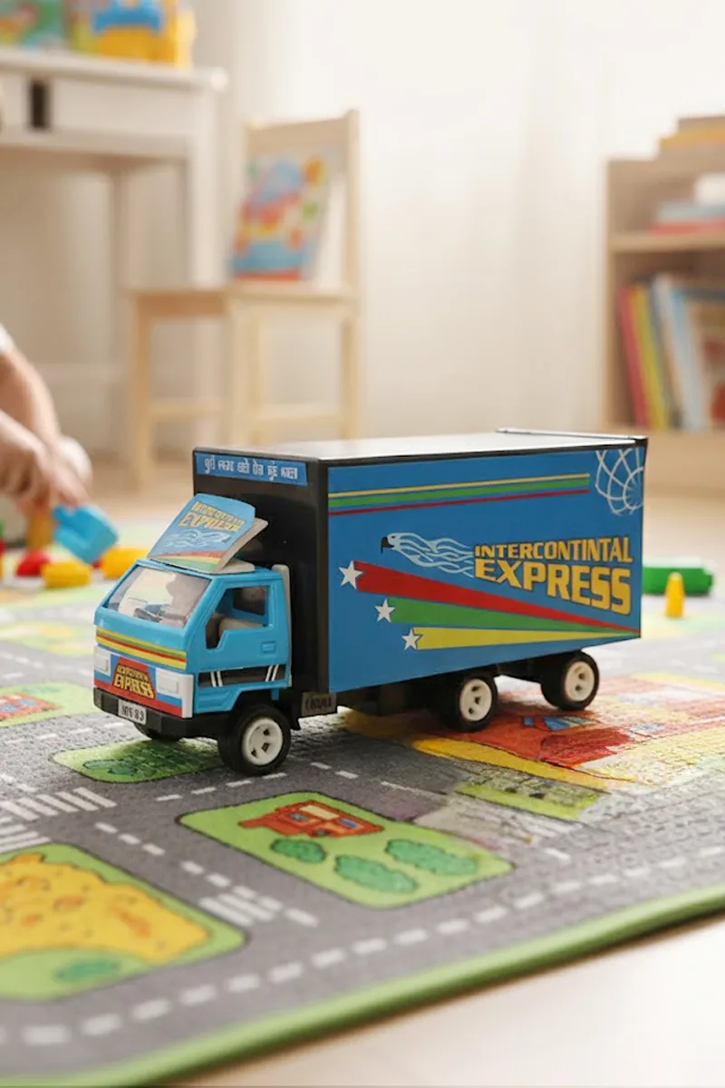 Kids Intercontinental Express Toy Truck - (Blue)