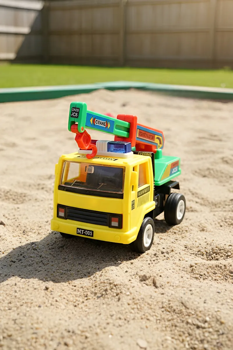 Kids Excavator Truck Toy with Movable Digger Arm - 032550YEL