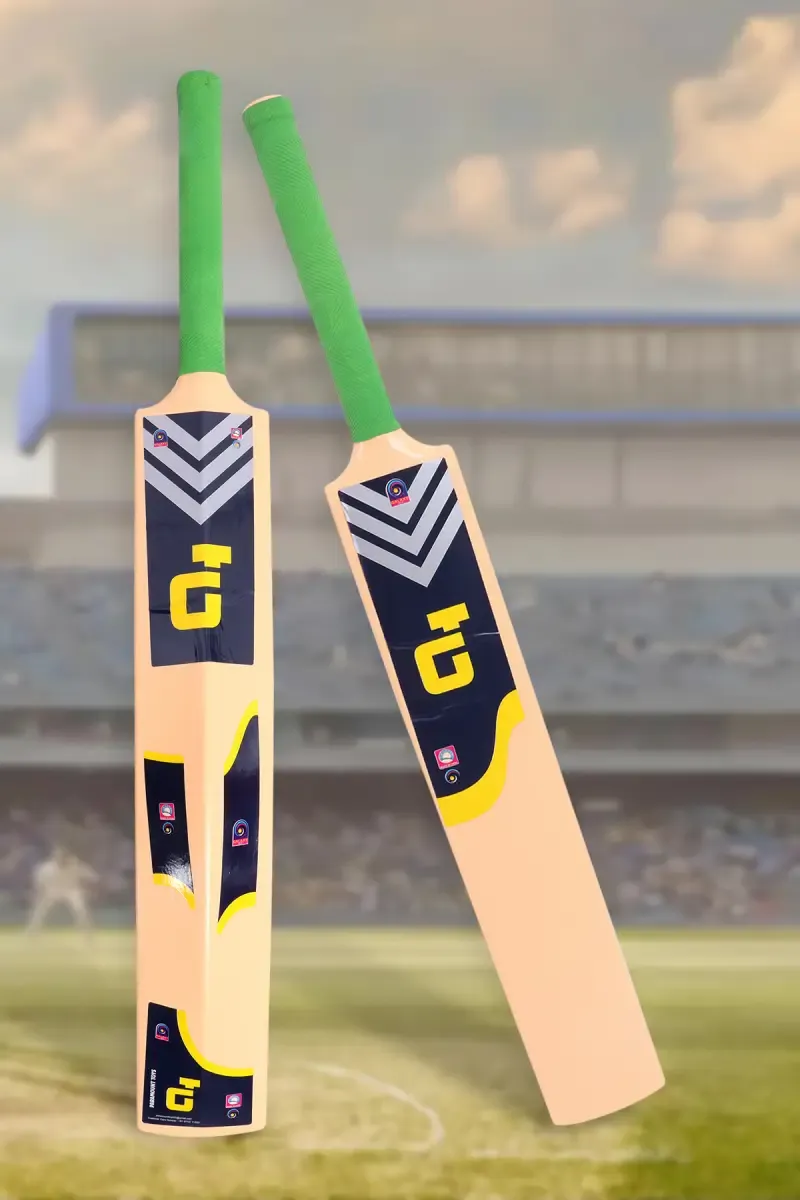 Galaxy Sixer Bat for Kids - 90Cm (Wood & Green)