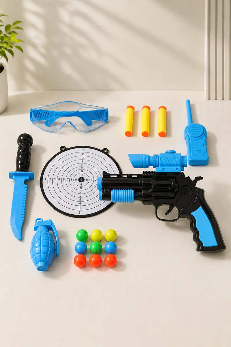 Jai Giriraj Captain Miller Fighter Gun Toy Set (Blue) 032696BLU
