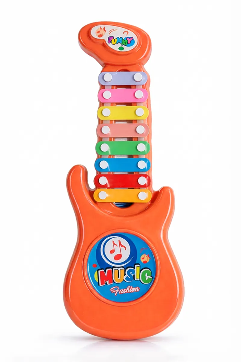 Jai Giriraj Guitar Xylophone For Kids - (Orange)