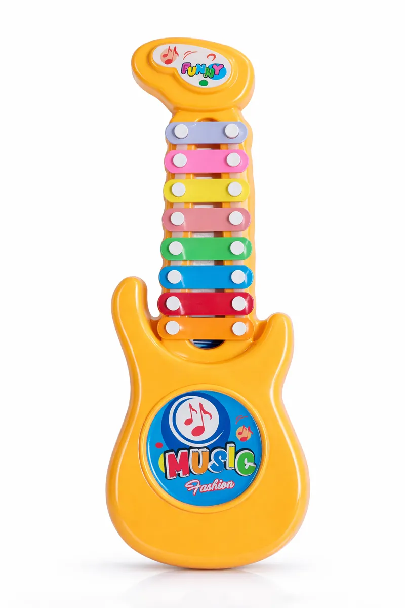 Jai Giriraj Guitar Xylophone For Kids - (Yellow)