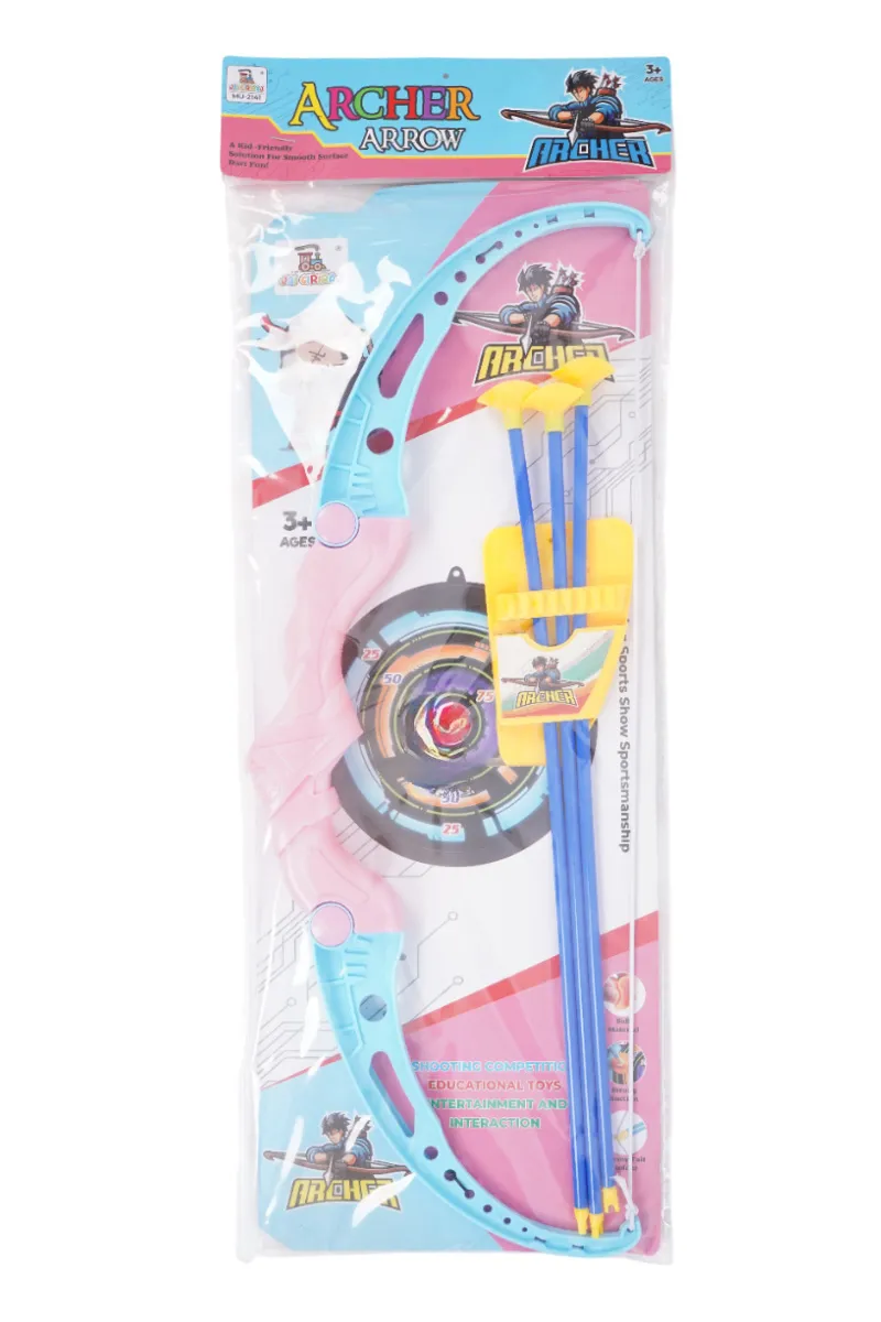 Archer Bow & Arrow Toy Set for Kids - 032703BABPINSKYBLU2