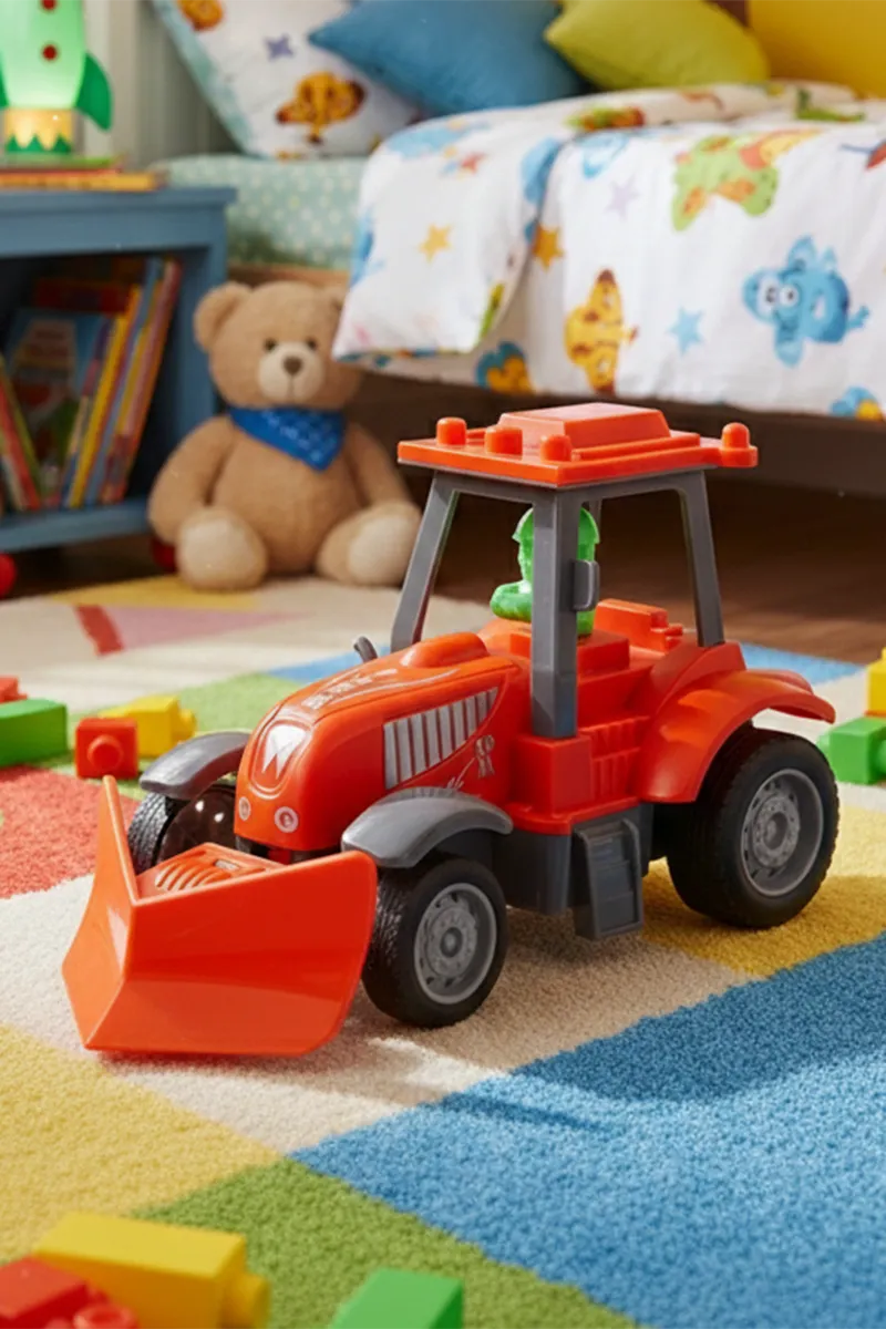 Kids Farm Tractor Toy with Front Loader - (Red) 032714RED