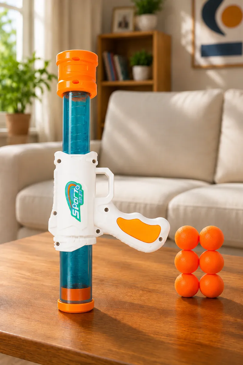 KV TOYS Thunder Strike Pump Action Air Ball Gun Blaster 032723WHIBLU