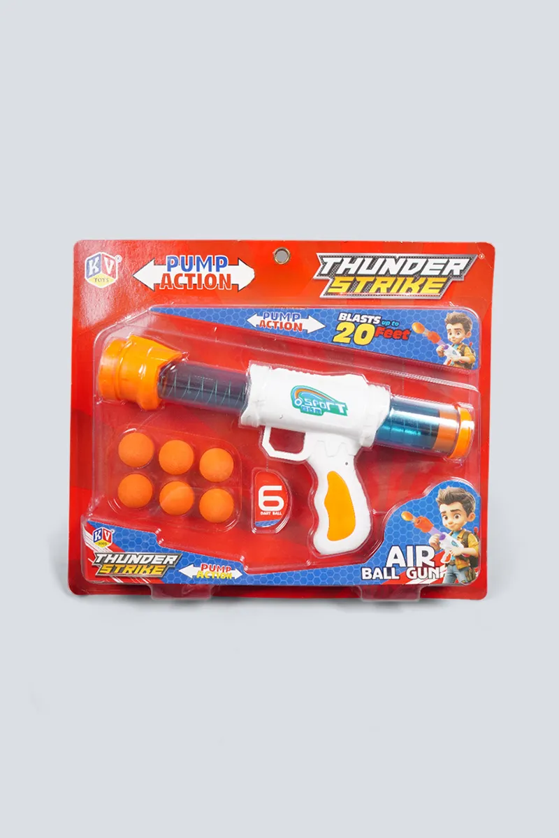 KV TOYS Thunder Strike Pump Action Air Ball Gun Blaster 032723WHIBLU