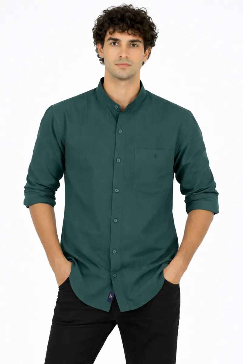 Cotton Blend Casual Shirt for Men  032751DARGREXXL