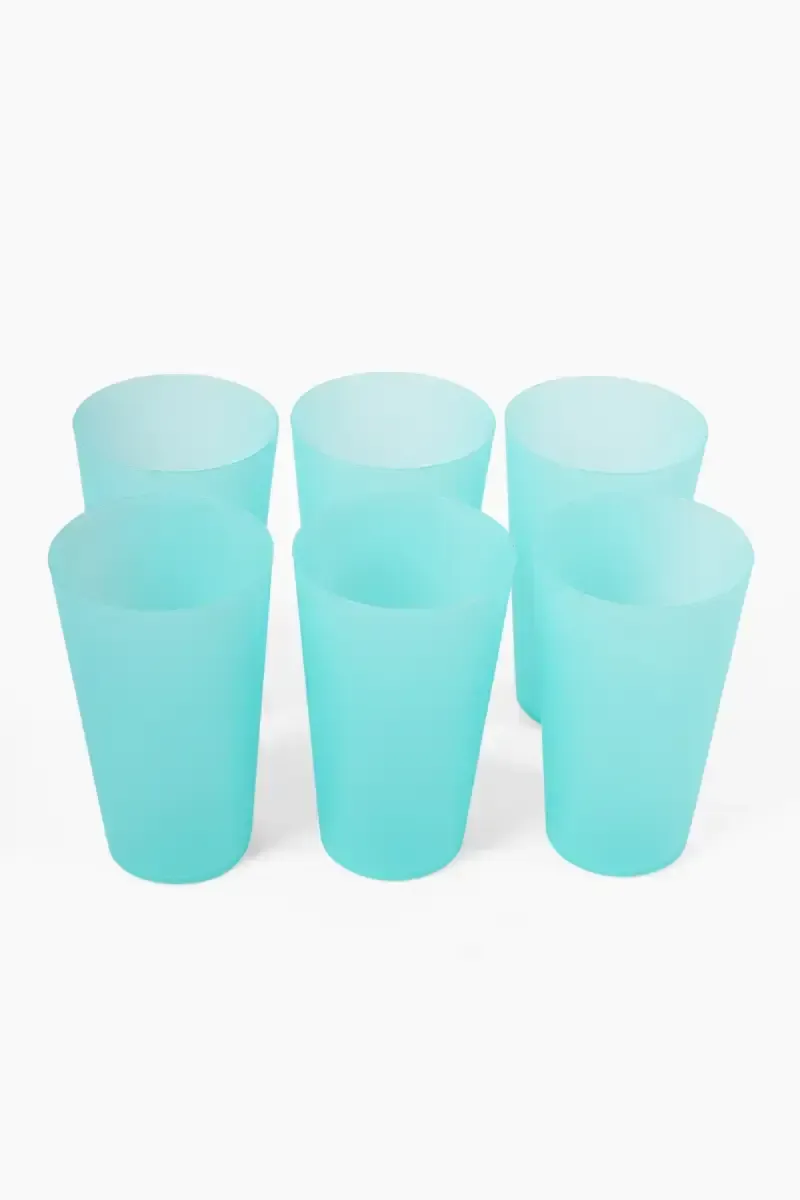 Mastercook Plastic Micro Glass Set - 550ml (Each)