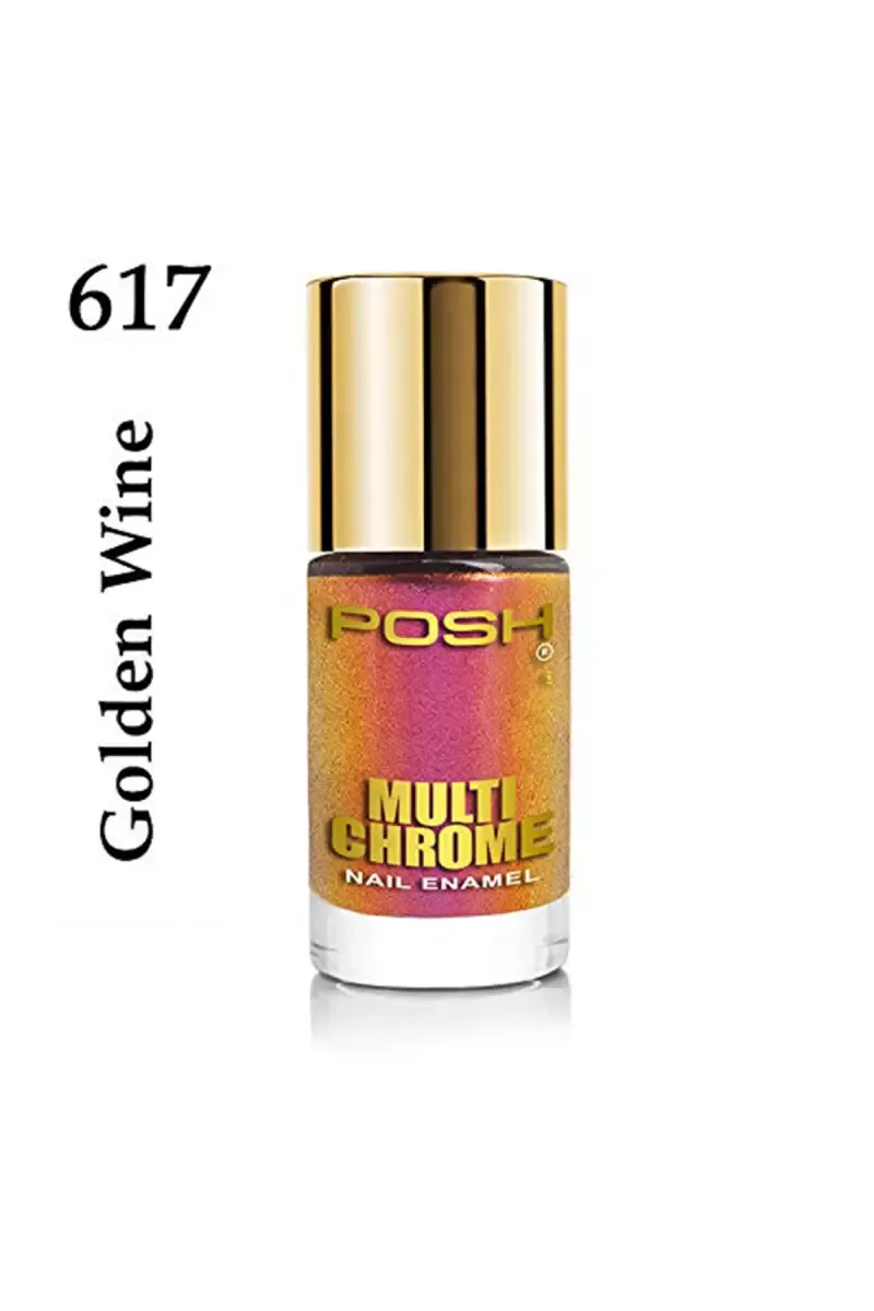 Posh Long-lasting Shine High Gloss Nail Polish - 9ml (617 Golden Wine) 032920617GOLWIN9ML
