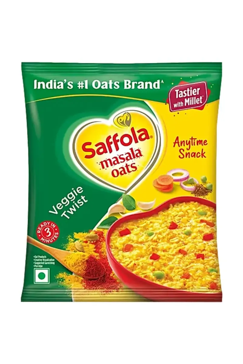 Saffola Masala Veggie Twist Oats - 38g