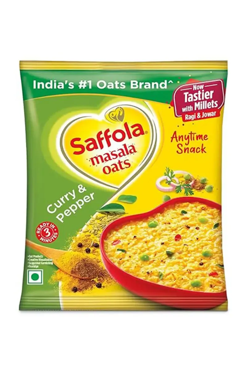 Saffola Masala Oats Curry & Pepper - 38g