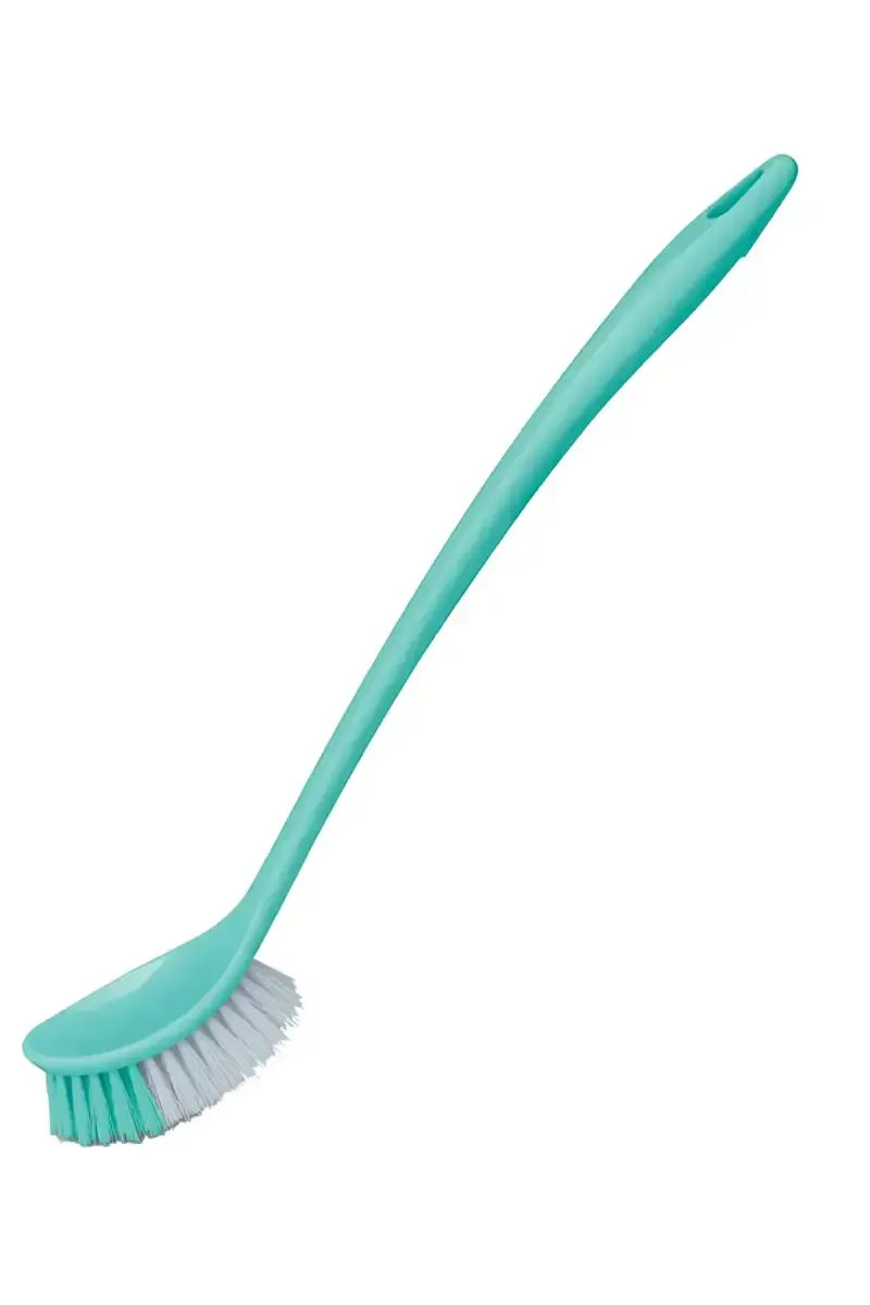 Spotzero Plastic Toilet Brush With Single Side Bristles  - Pack of 1