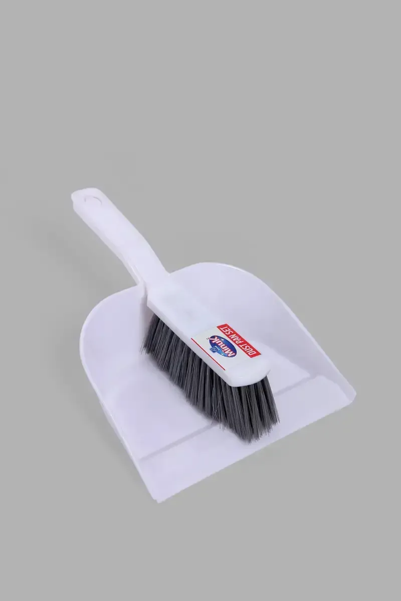 Plastic Zoom Dustpan & Brush Set , Super Minuk - Pack of 1