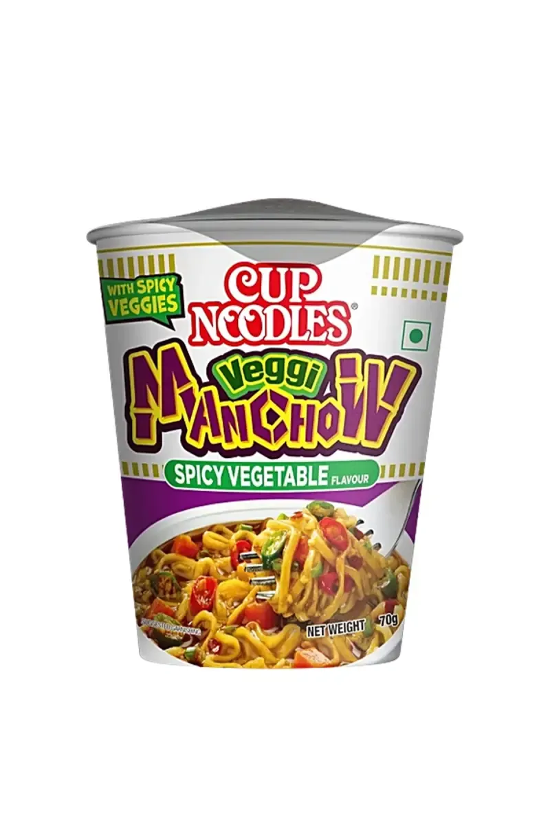 Nissin Veggi Manchow Instant Cup Noodles - 70 g