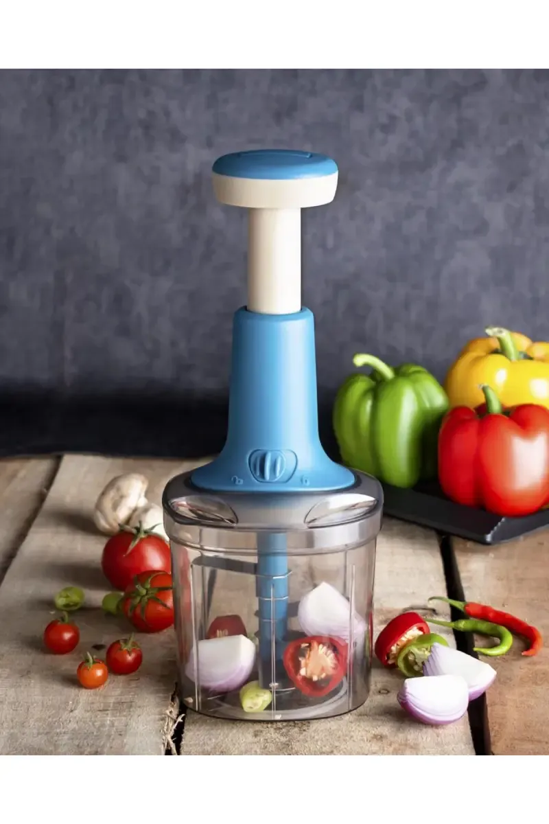 Plastic & Stainless Steel Chopper - 1000ml