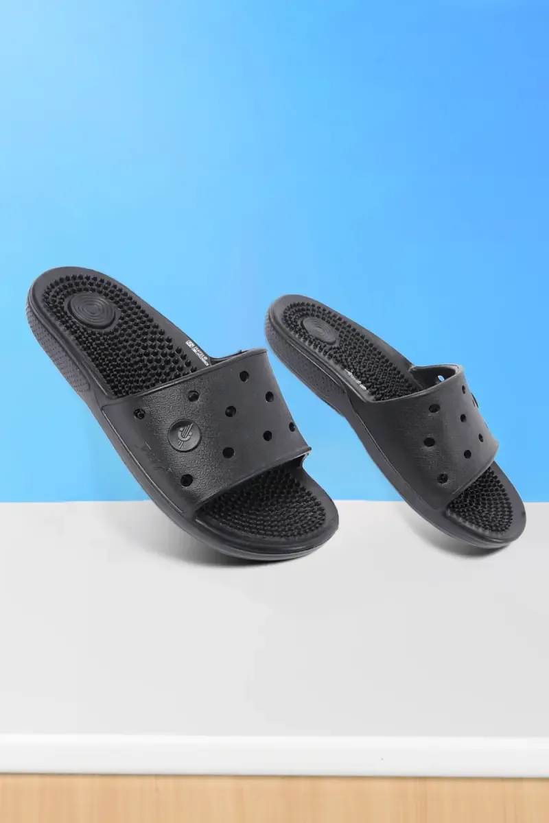 Acupressure Massage Slip-On Slides for Men  0335188BLA