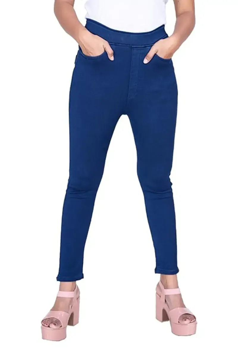 Denim Jeggings with Pocket for Women