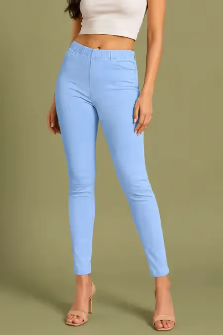 Denim Jeggings with Pocket for Women