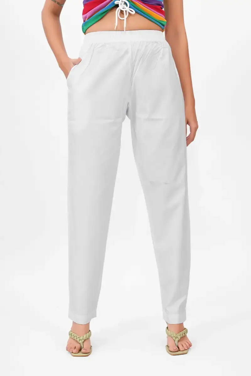 Rayon Solid Kurti Pant for Women 033562LWHI