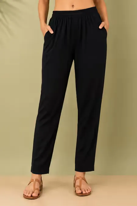 Rayon Solid Kurti Pant for Women