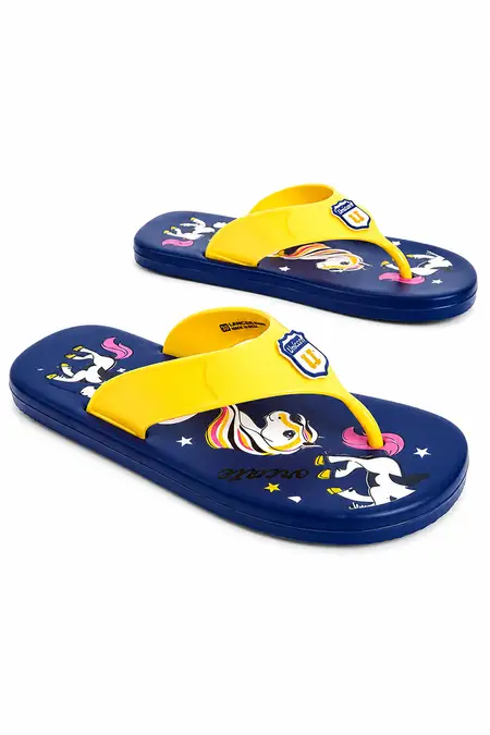 Unicorn Printed Slip-On Flip Flops for Kids