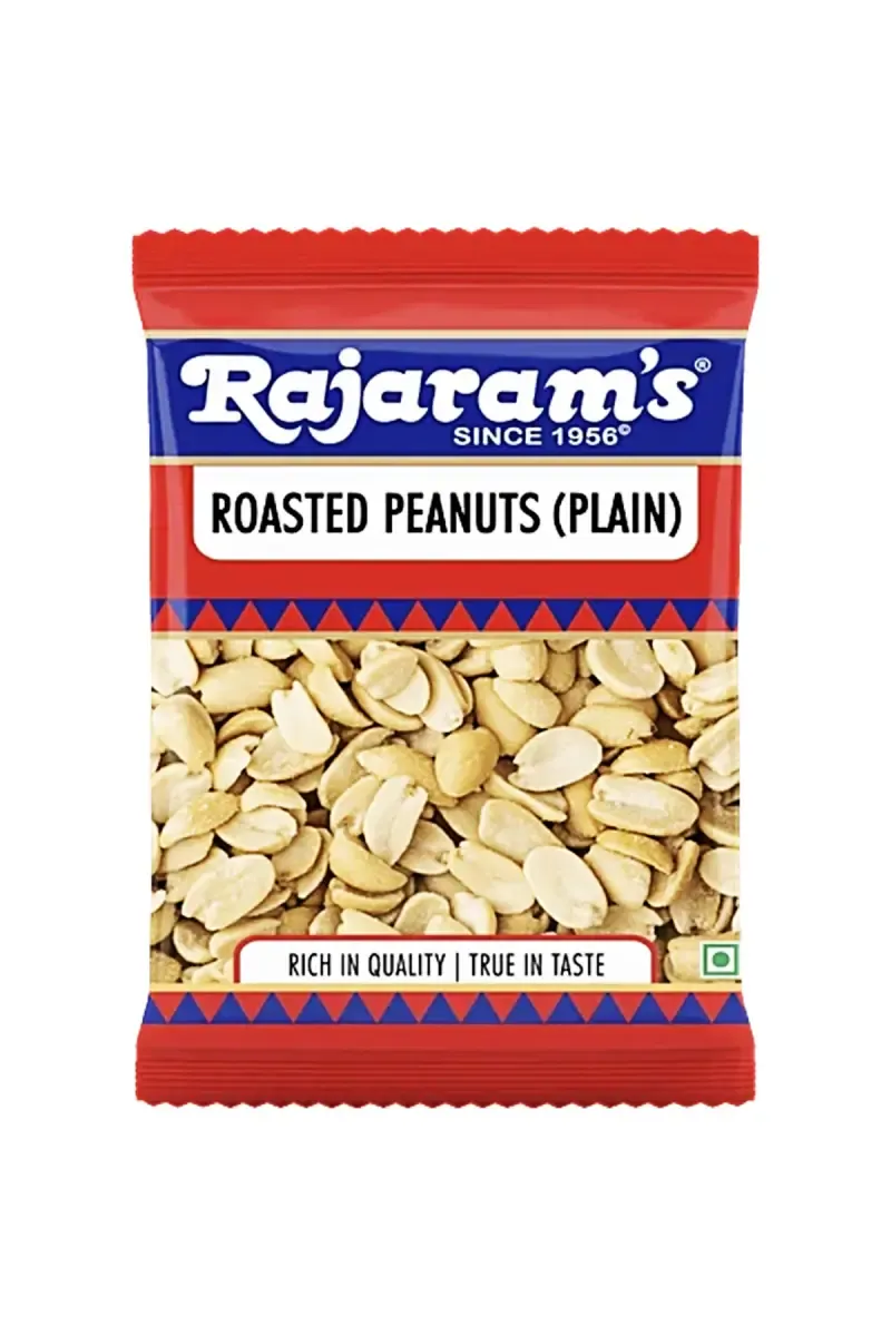 Rajaram's Roasted Peanuts, Plain - 100 g Pouch