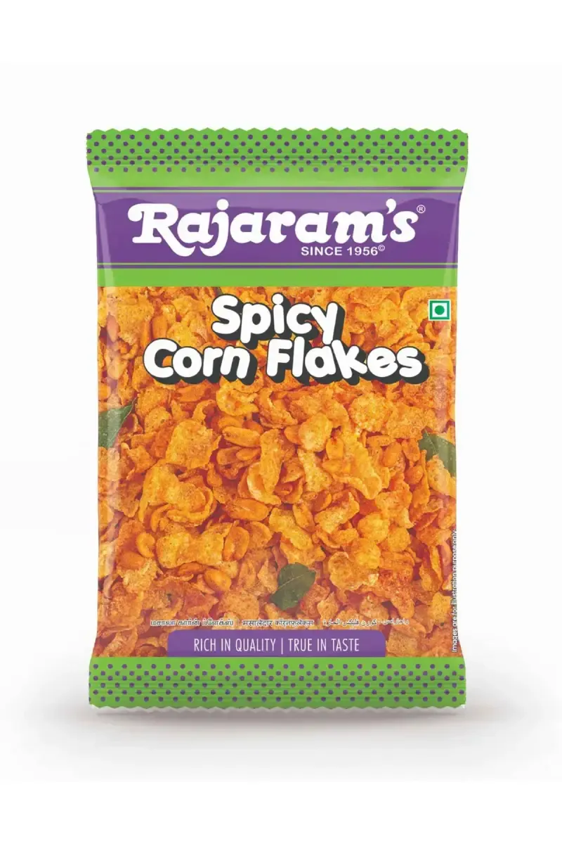 Rajaram's Spicy Corn Flakes - 100g Pouch