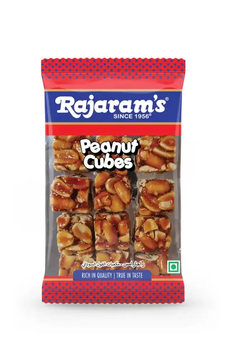 Rajaram's Peanut Cubes - 100 g Pouch