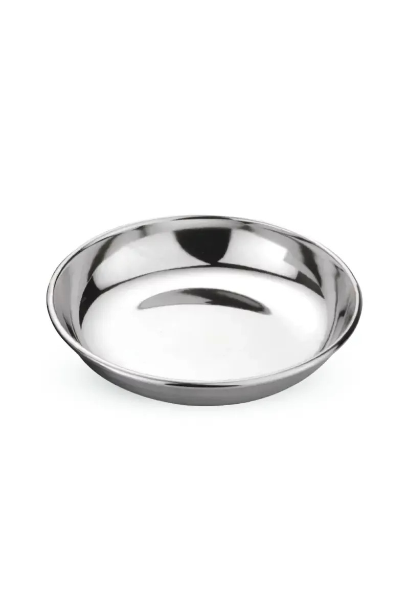 Tej Stainless Steel Halwa Plate - 12cm