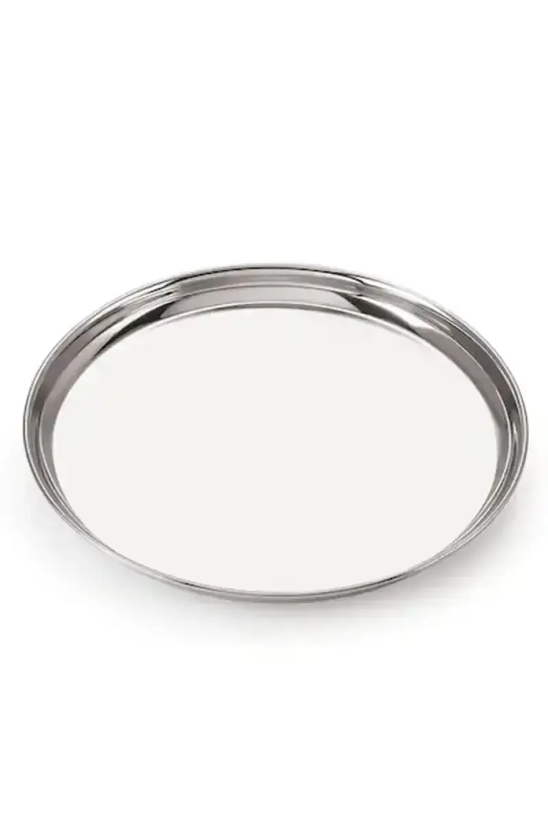Tej Stainless Steel Dining Plate - 30cm