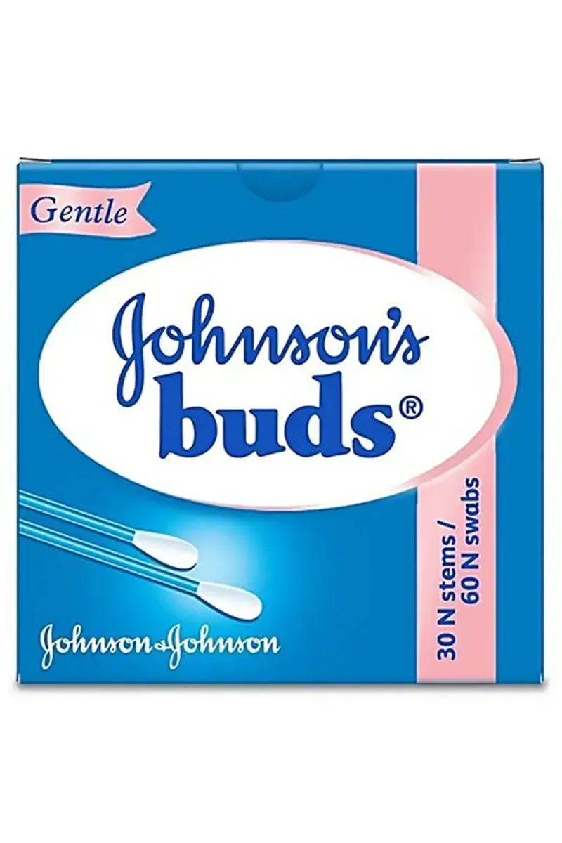 Johnsons Gentle Cotton Buds, 30N Stems (60N Swabs)