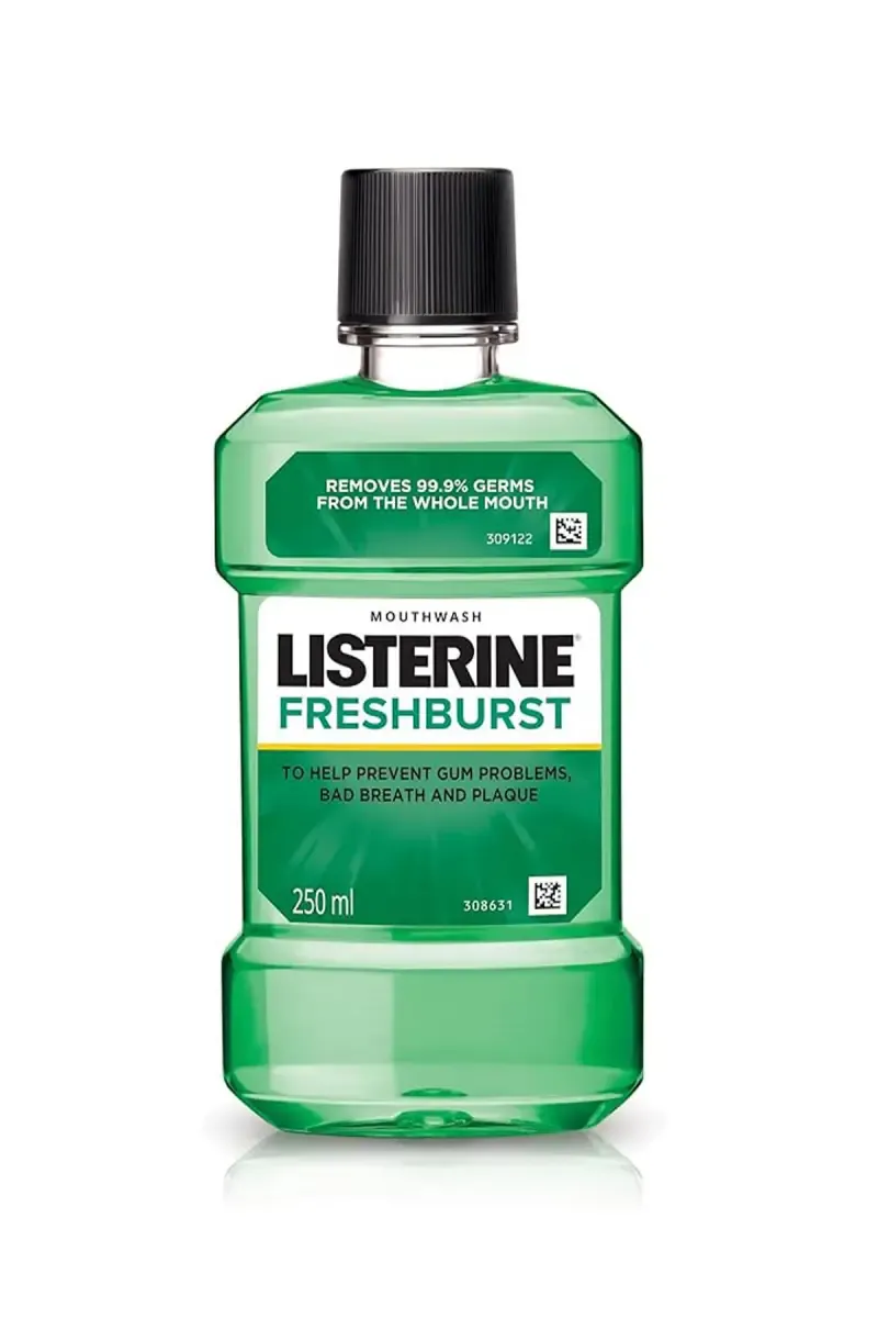 Listerine Fresh Burst Mouthwash Liquid - 250 ml