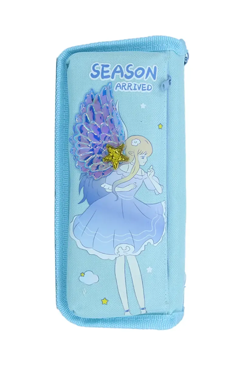 Angel Designed EVA Pencil Pouch (Sky Blue)  033868SKYBLU