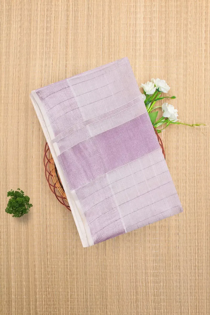 Tissue Zari Border Kerala Saree for Women